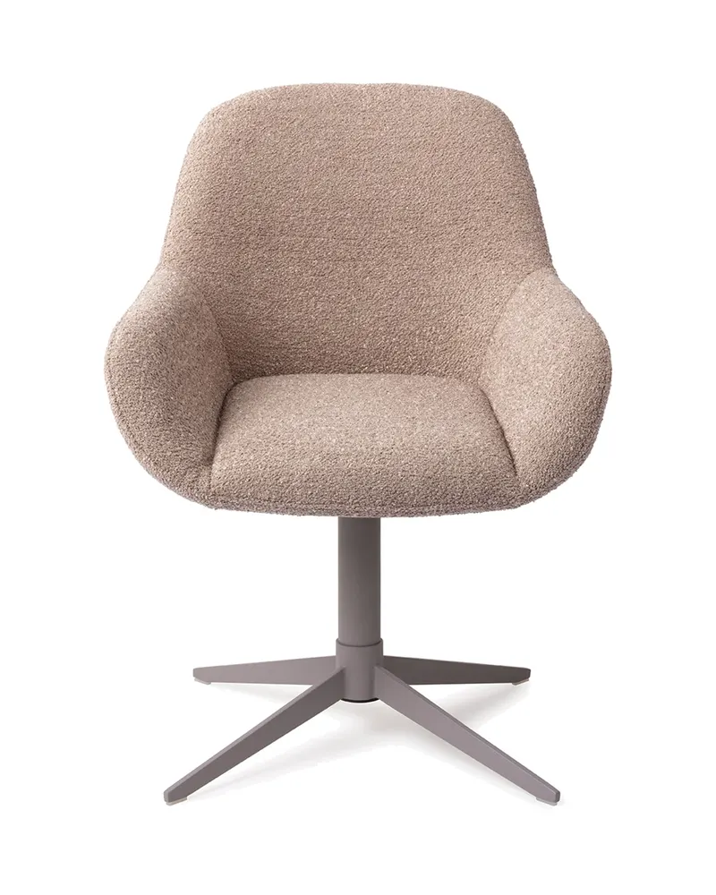 Kushi Esszimmerstuhl von Jesper Home in Stone Haze, Quad, Grau, Ansicht 1