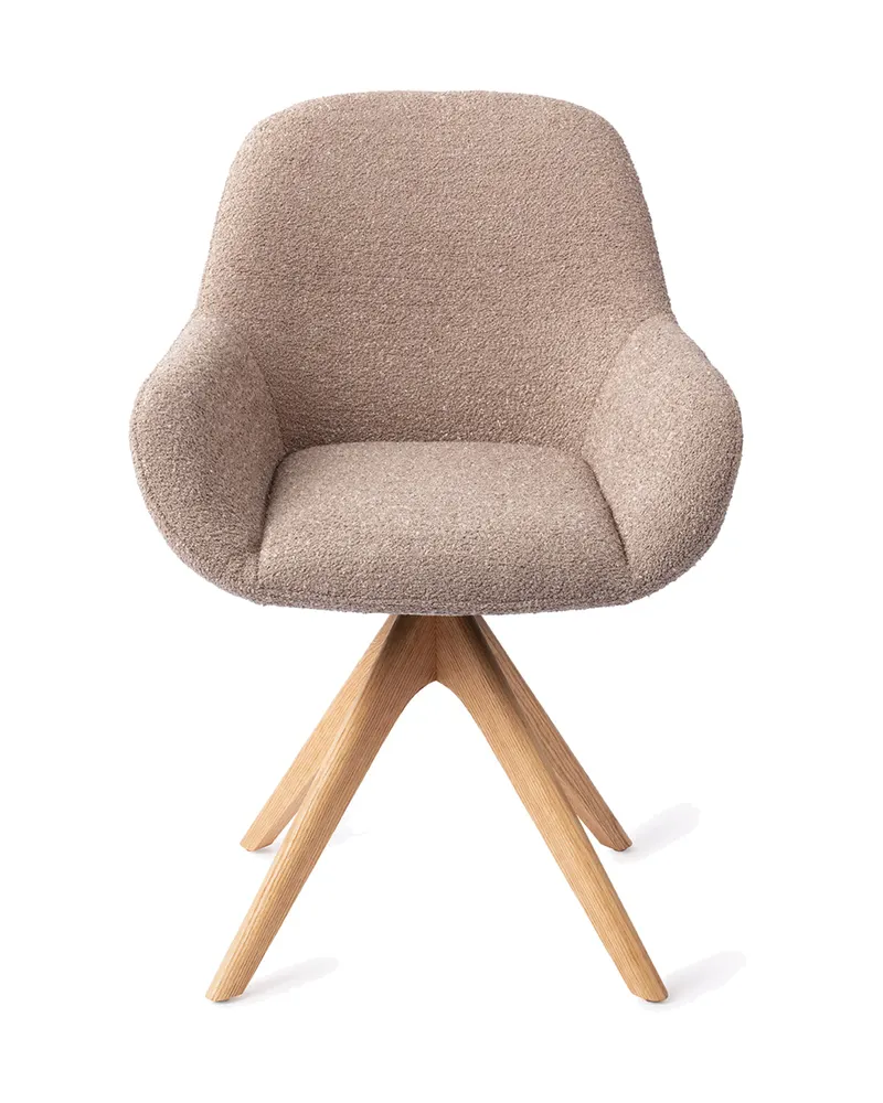 Kushi Esszimmerstuhl von Jesper Home in Stone Haze, Revolve Oak, Natur, Ansicht 1