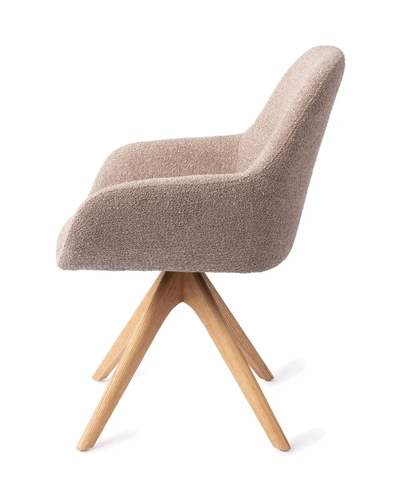 Kushi Esszimmerstuhl von Jesper Home in Stone Haze, Revolve Oak, Natur, Ansicht 2