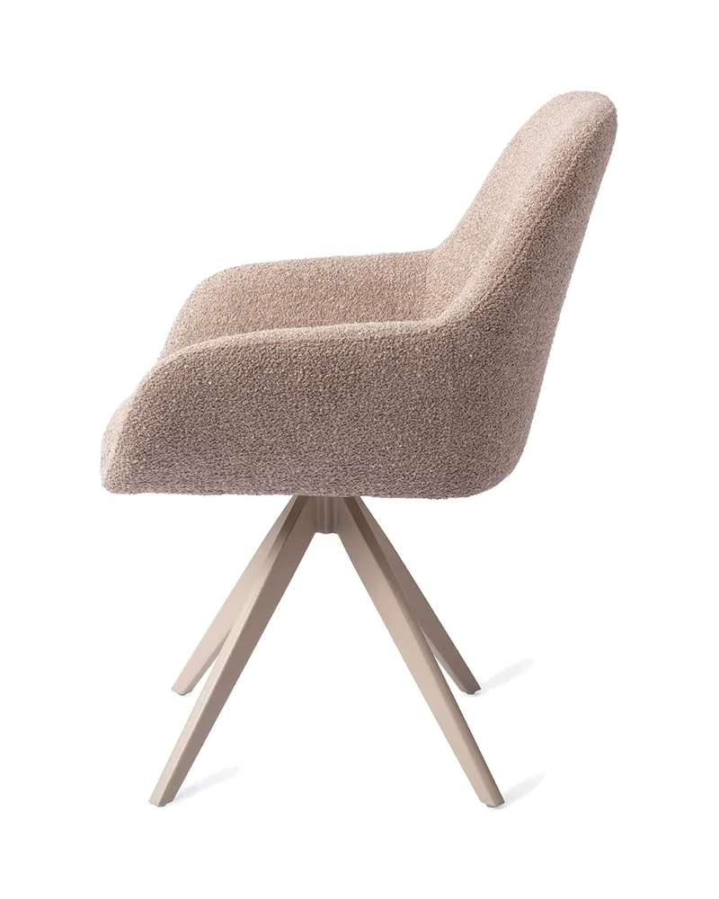Kushi Esszimmerstuhl von Jesper Home in Stone Haze, Turn, Beige, Ansicht 2