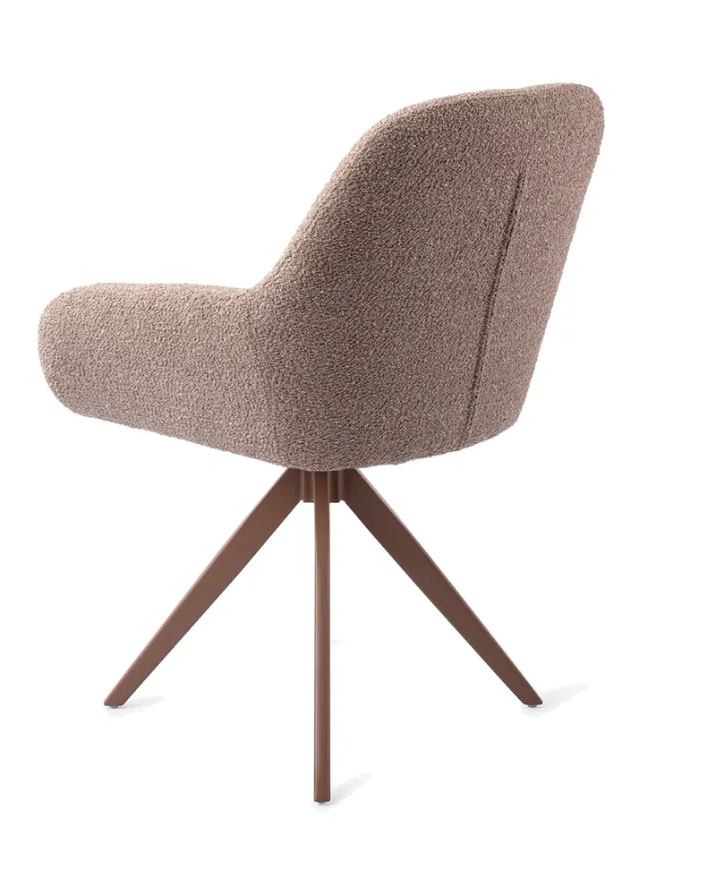 Kushi Esszimmerstuhl von Jesper Home in Stone Haze, Turn, Braun, Ansicht 4