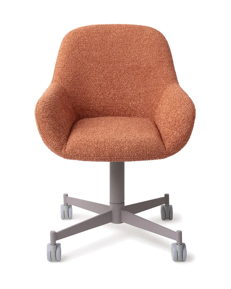 Kushi Esszimmerstuhl von Jesper Home in Amber Autumn, Caster, Grau, Ansicht 1