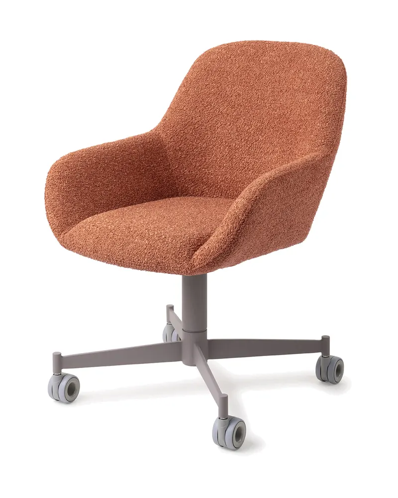 Kushi Esszimmerstuhl von Jesper Home in Amber Autumn, Caster, Grau, Ansicht 3