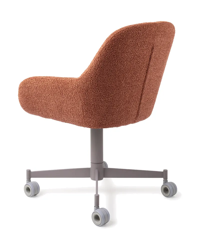 Kushi Esszimmerstuhl von Jesper Home in Amber Autumn, Caster, Grau, Ansicht 4