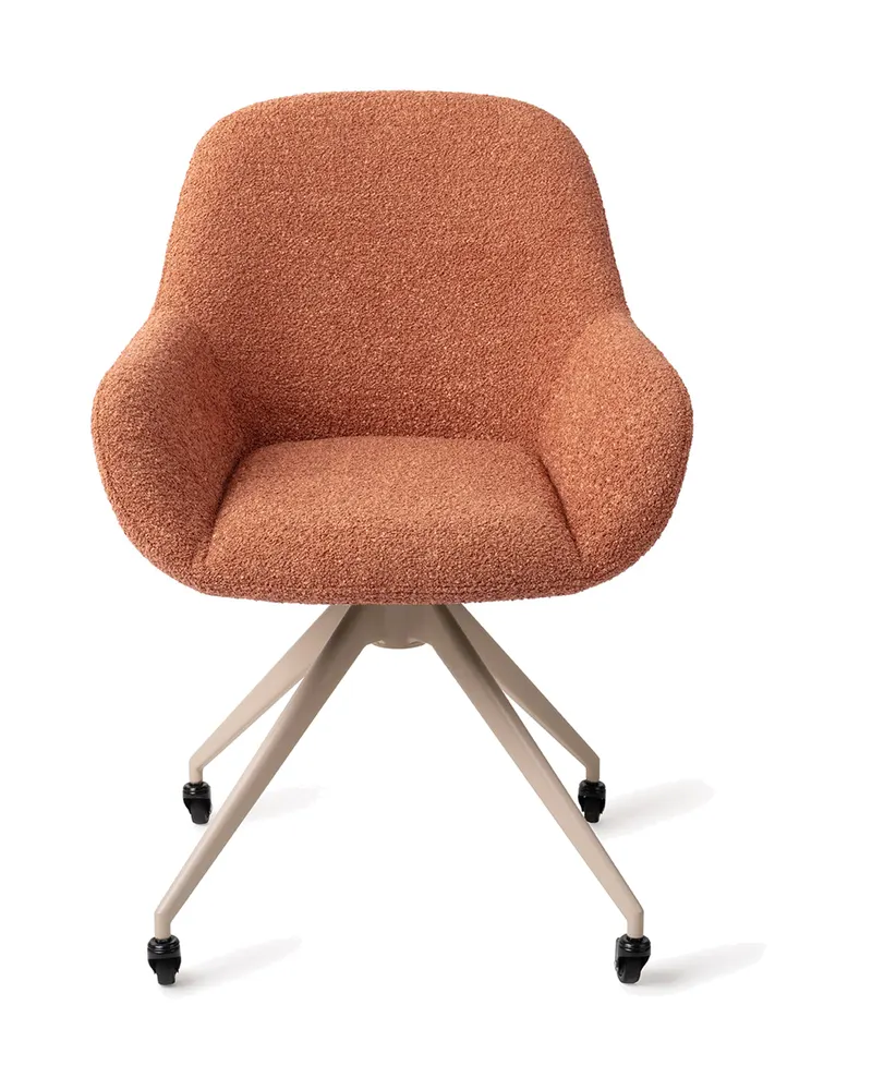 Kushi Esszimmerstuhl von Jesper Home in Amber Autumn, Glide, Beige, Ansicht 1