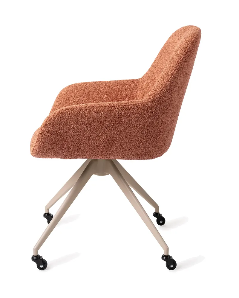 Kushi Esszimmerstuhl von Jesper Home in Amber Autumn, Glide, Beige, Ansicht 2