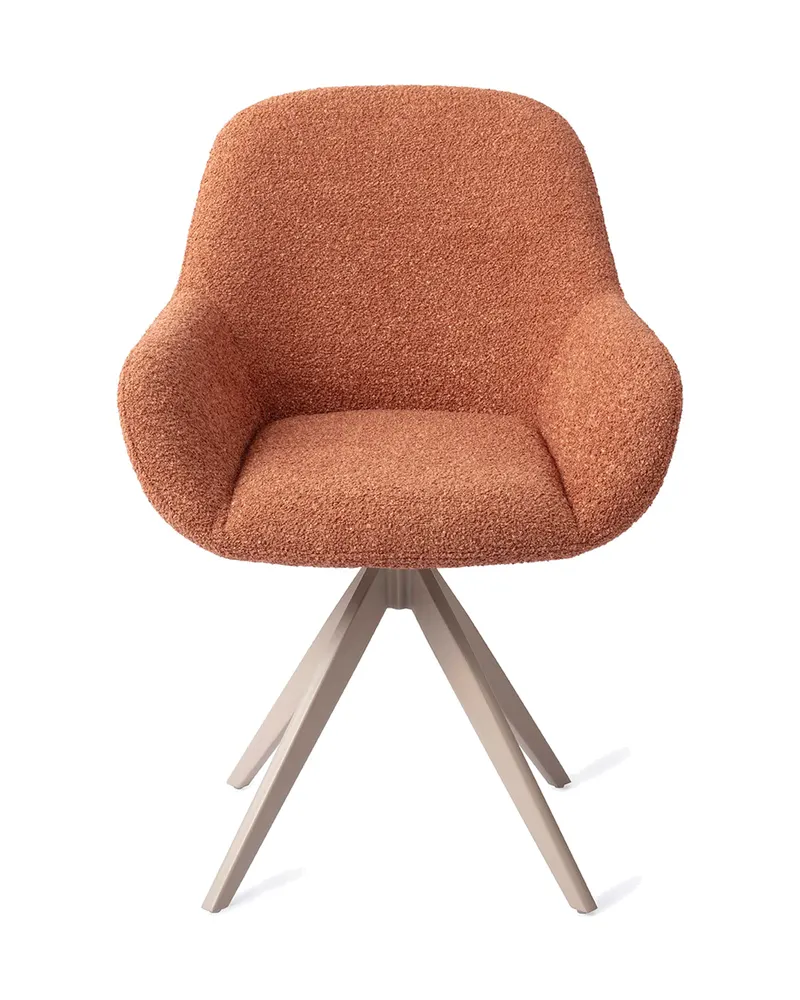 Kushi Esszimmerstuhl von Jesper Home in Amber Autumn, Turn, Beige, Ansicht 1