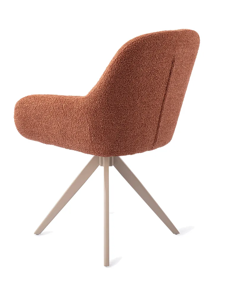 Kushi Esszimmerstuhl von Jesper Home in Amber Autumn, Turn, Beige, Ansicht 4