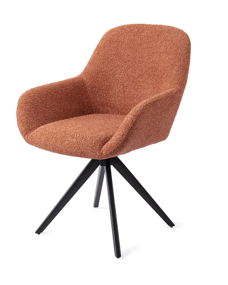Kushi Esszimmerstuhl von Jesper Home in Amber Autumn, Turn, Schwarz, Ansicht 4