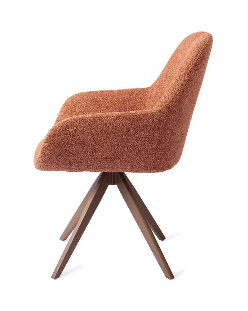 Kushi Esszimmerstuhl von Jesper Home in Amber Autumn, Turn, Braun, Ansicht 2
