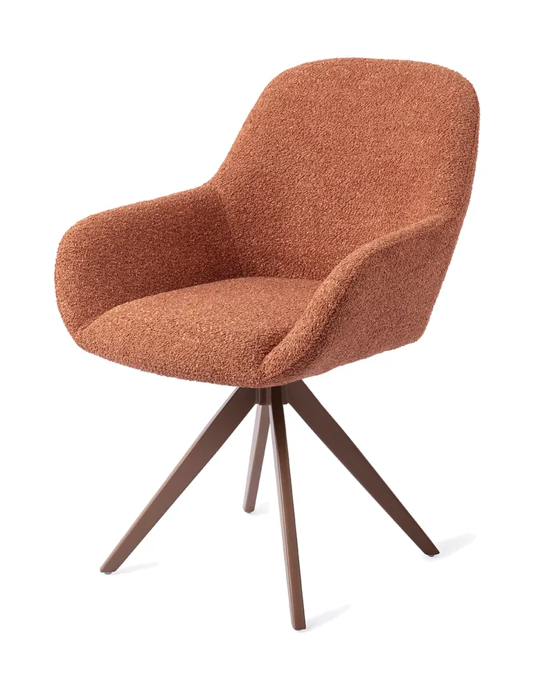 Kushi Esszimmerstuhl von Jesper Home in Amber Autumn, Turn, Braun, Ansicht 3