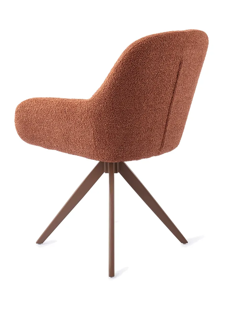 Kushi Esszimmerstuhl von Jesper Home in Amber Autumn, Turn, Braun, Ansicht 4