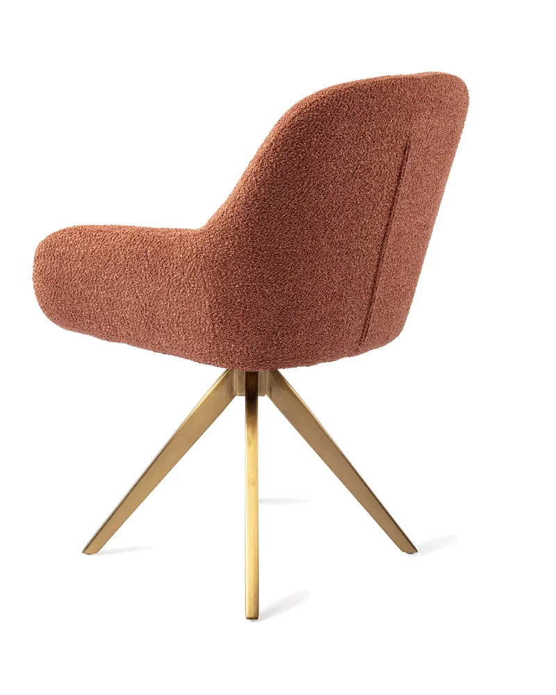 Kushi Esszimmerstuhl von Jesper Home in Amber Autumn, Turn, Gold, Ansicht 4