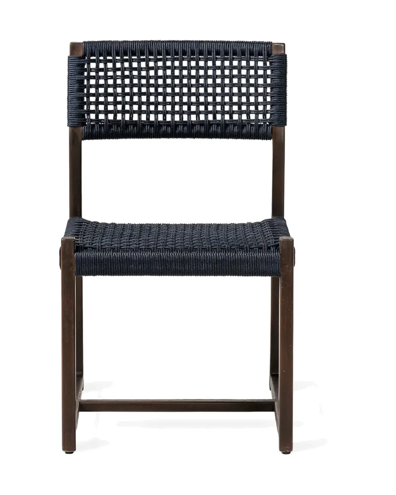 Kuwana Gartenstuhl von Jesper Home in Indigo Weave, Braun, Ansicht 1