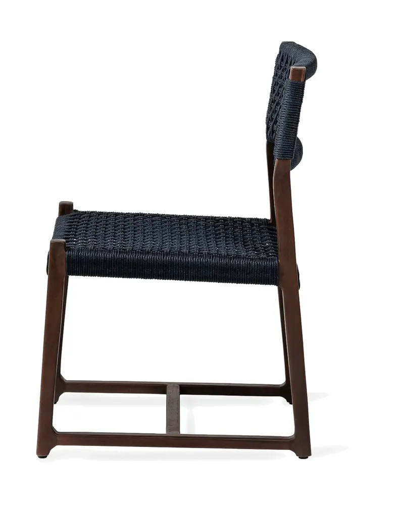 Kuwana Gartenstuhl von Jesper Home in Indigo Weave, Braun, Ansicht 2