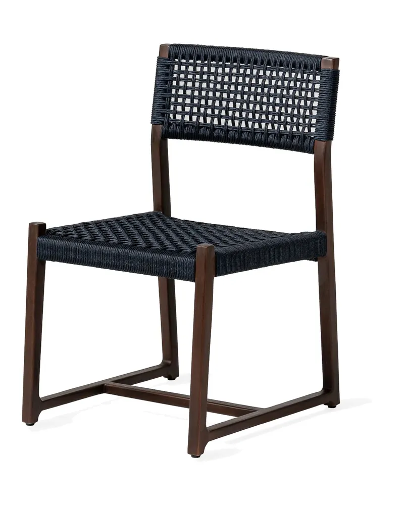 Kuwana Gartenstuhl von Jesper Home in Indigo Weave, Braun, Ansicht 3