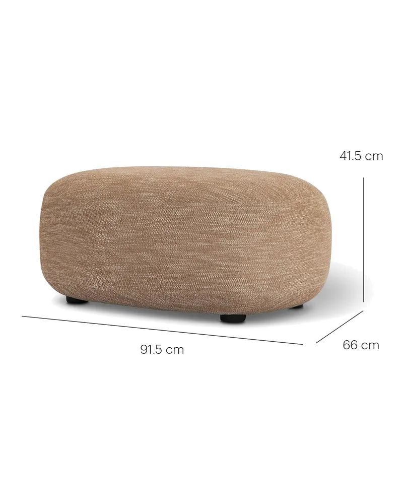 Luusar Pouf von Jesper Home in Braun, Ansicht 4
