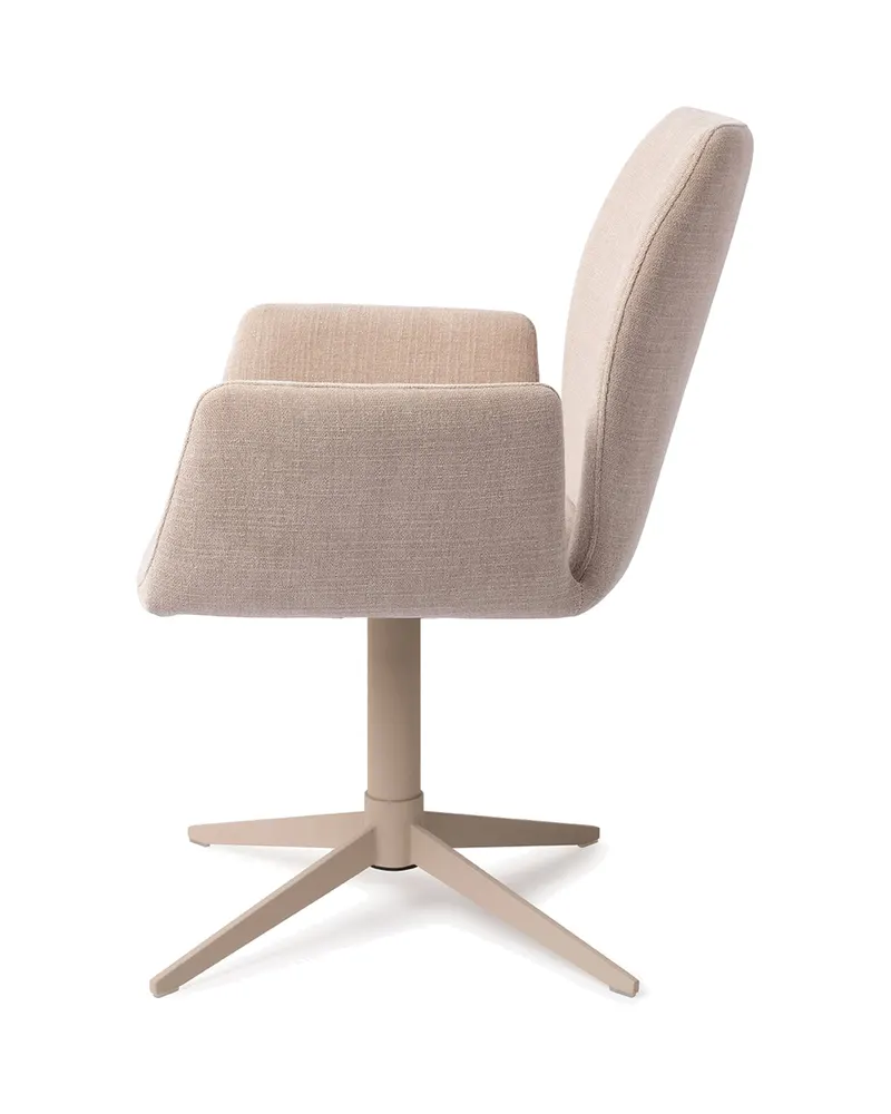 Misaki Esszimmerstuhl mit Armlehnen von Jesper Home in Sandy Beach, Quad, Beige, Ansicht 2