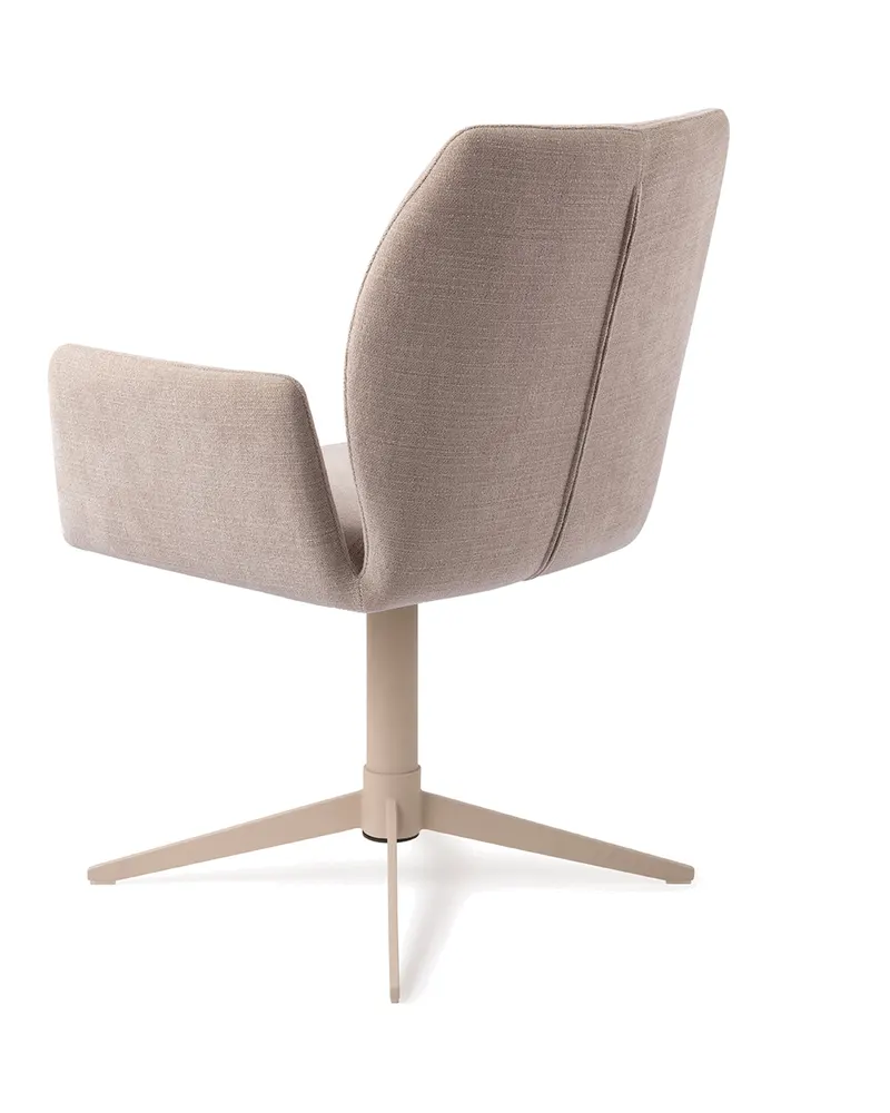 Misaki Esszimmerstuhl mit Armlehnen von Jesper Home in Sandy Beach, Quad, Beige, Ansicht 4