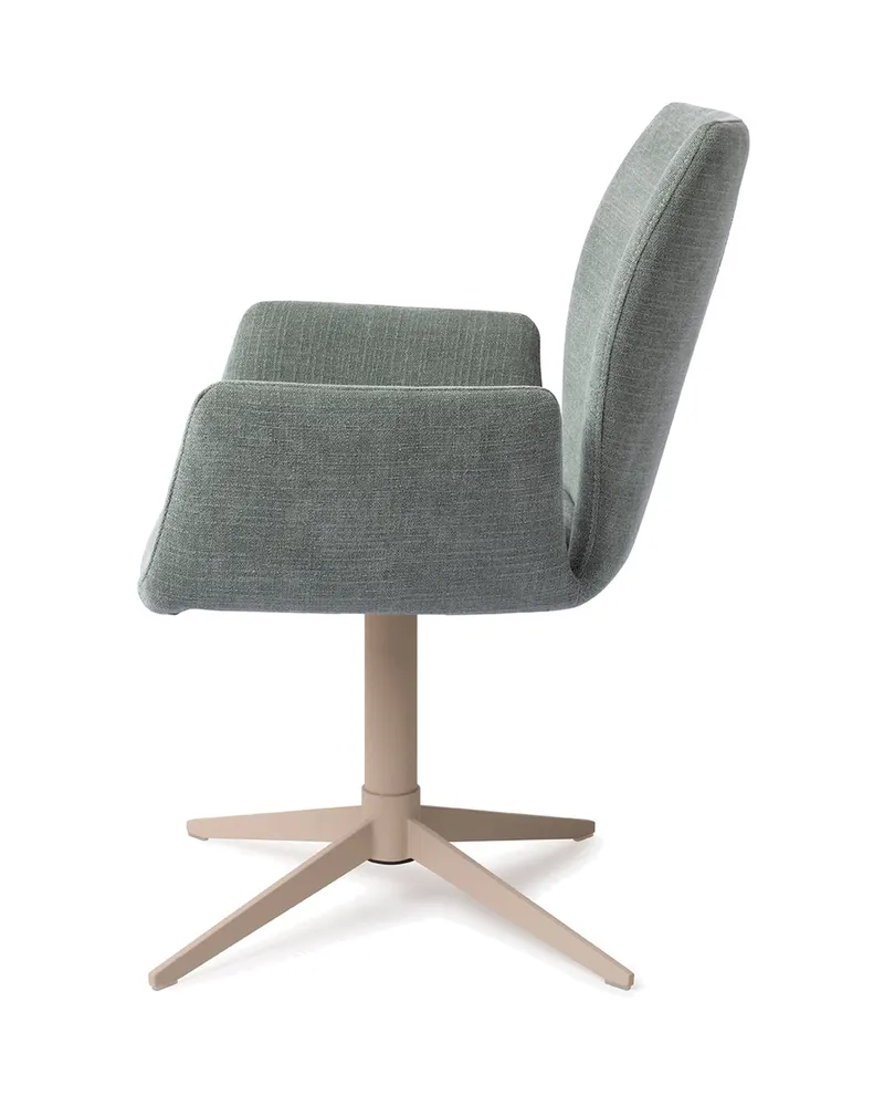 Misaki Esszimmerstuhl mit Armlehnen von Jesper Home in Breezy Blue, Quad, Beige, Ansicht 2