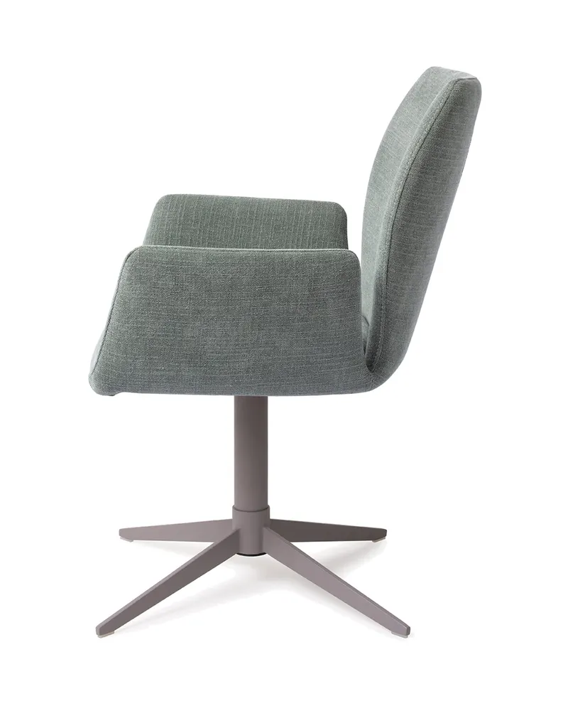 Misaki Esszimmerstuhl mit Armlehnen von Jesper Home in Breezy Blue, Quad, Grau, Ansicht 2