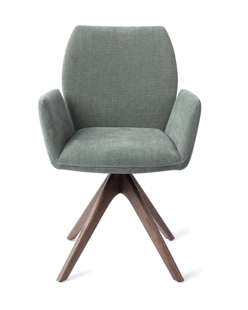 Misaki Esszimmerstuhl mit Armlehnen von Jesper Home in Breezy Blue, Revolve Oak, Walnuss, Ansicht 1