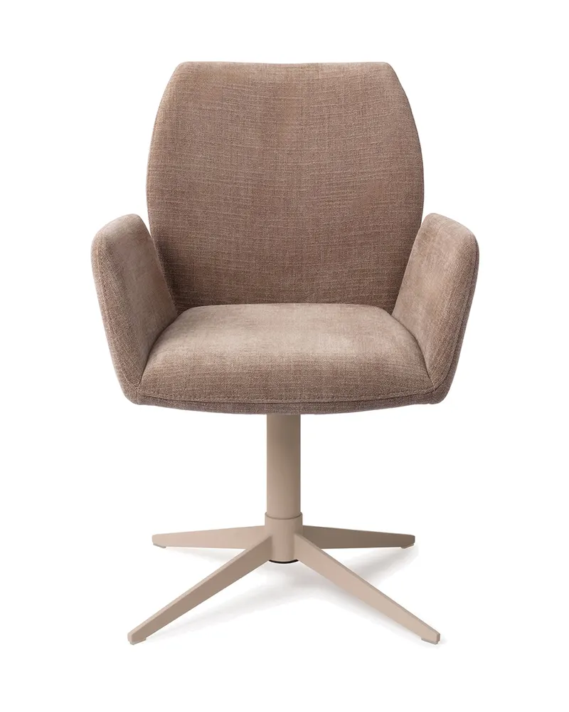 Misaki Esszimmerstuhl mit Armlehnen von Jesper Home in Mocha Mist, Quad, Beige, Ansicht 1