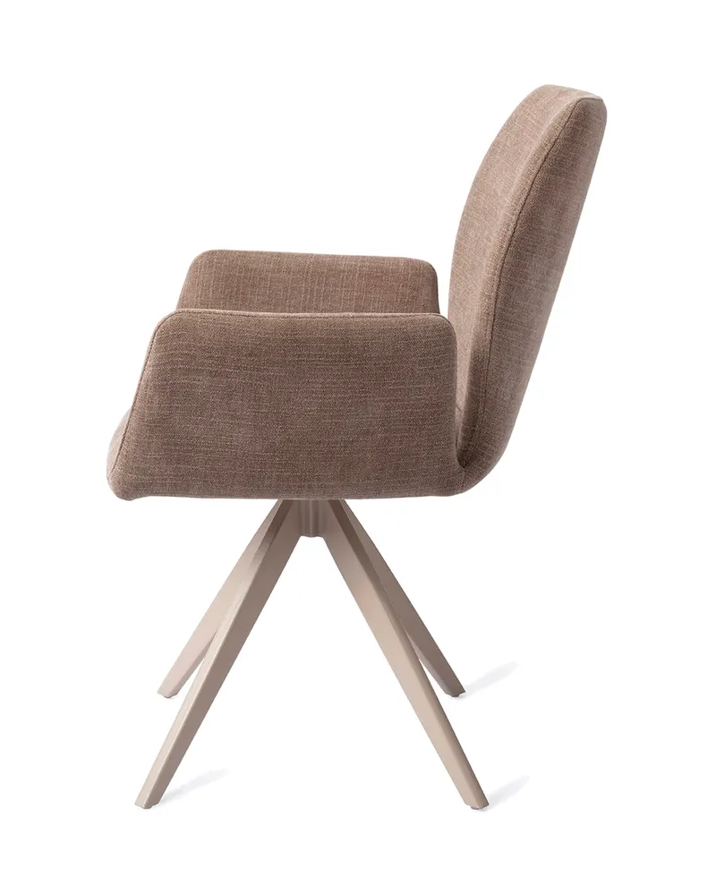 Misaki Esszimmerstuhl mit Armlehnen von Jesper Home in Mocha Mist, Turn, Beige, Ansicht 2