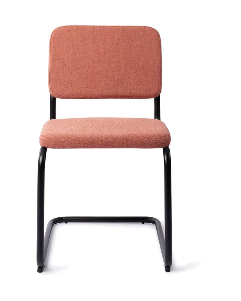 Mugi Freischwinger von Jesper Home in Coral Kiss, Schwarz, Ansicht 1