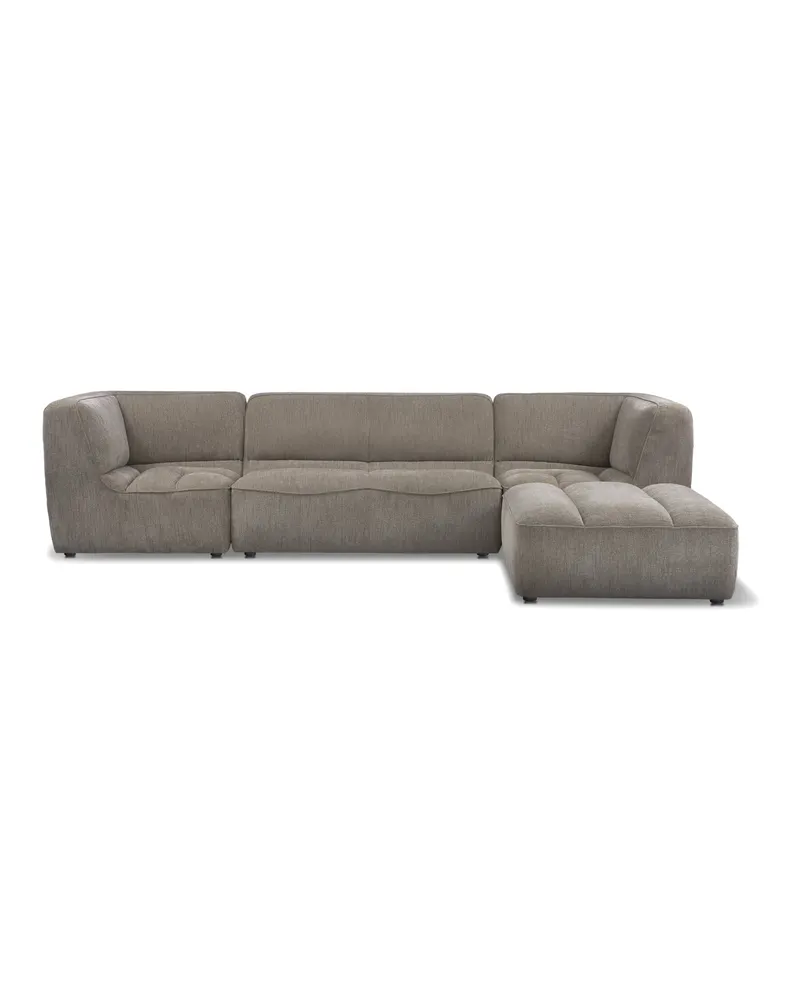 Muonist Ecksofa rechts, Braun