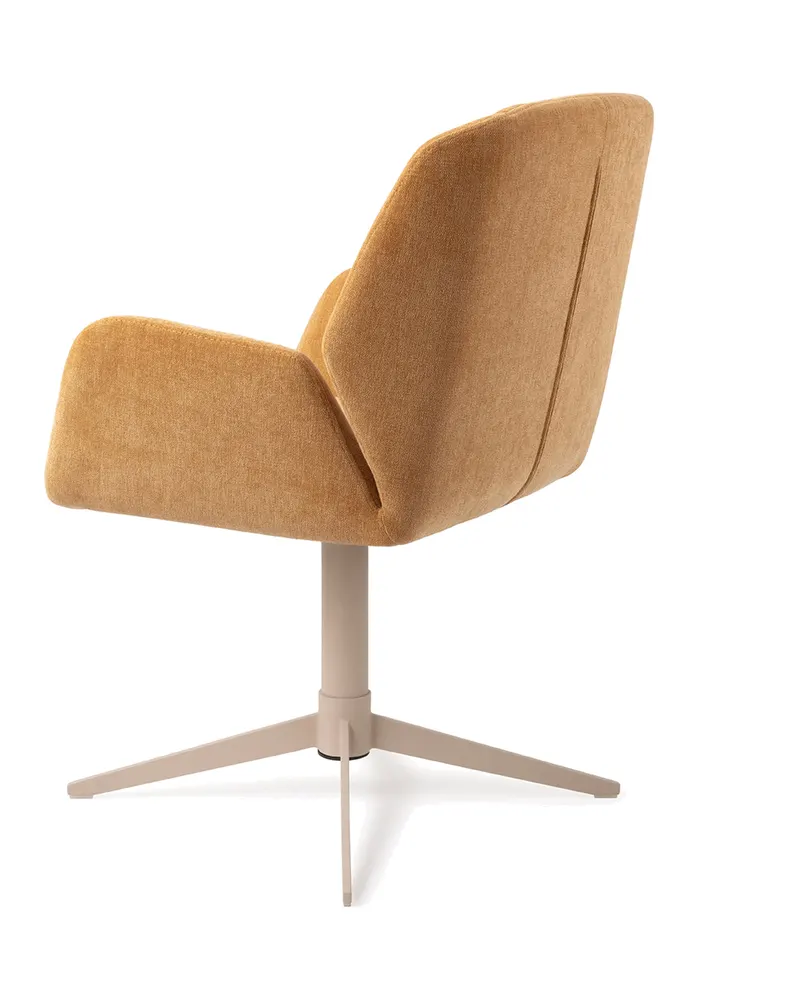 Myoko Esszimmerstuhl von Jesper Home in Gelb, Quad, Beige, Ansicht 4