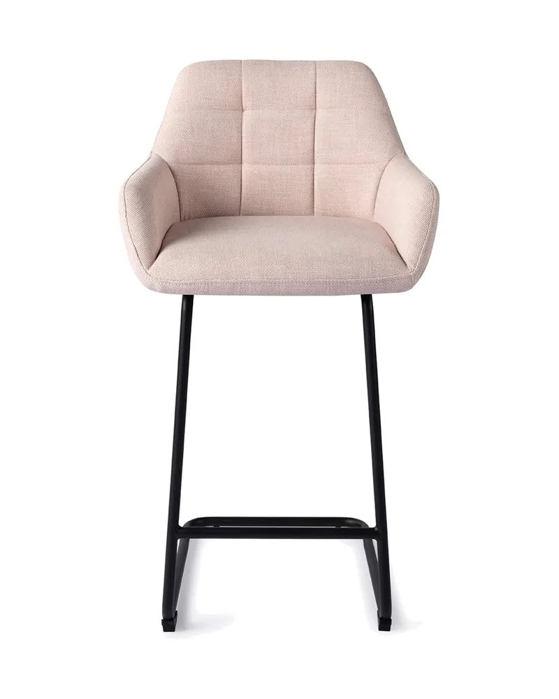 Noto Barhocker mit Armlehnen, Petal Pink