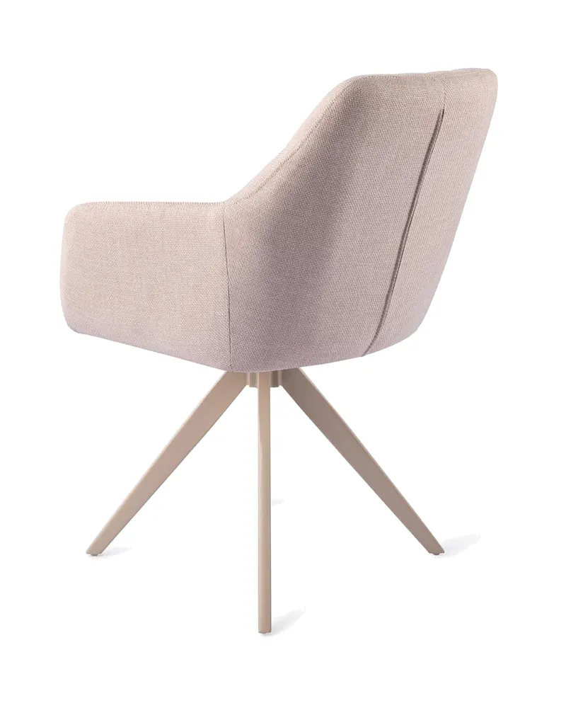 Noto Esszimmerstuhl mit Armlehnen von Jesper Home in Petal Pink, Turn, Beige, Ansicht 4