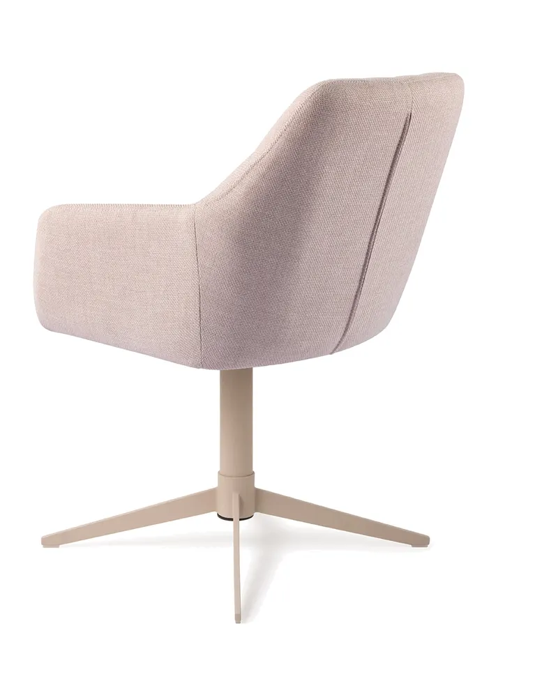 Noto Esszimmerstuhl mit Armlehnen von Jesper Home in Petal Pink, Quad, Beige, Ansicht 4