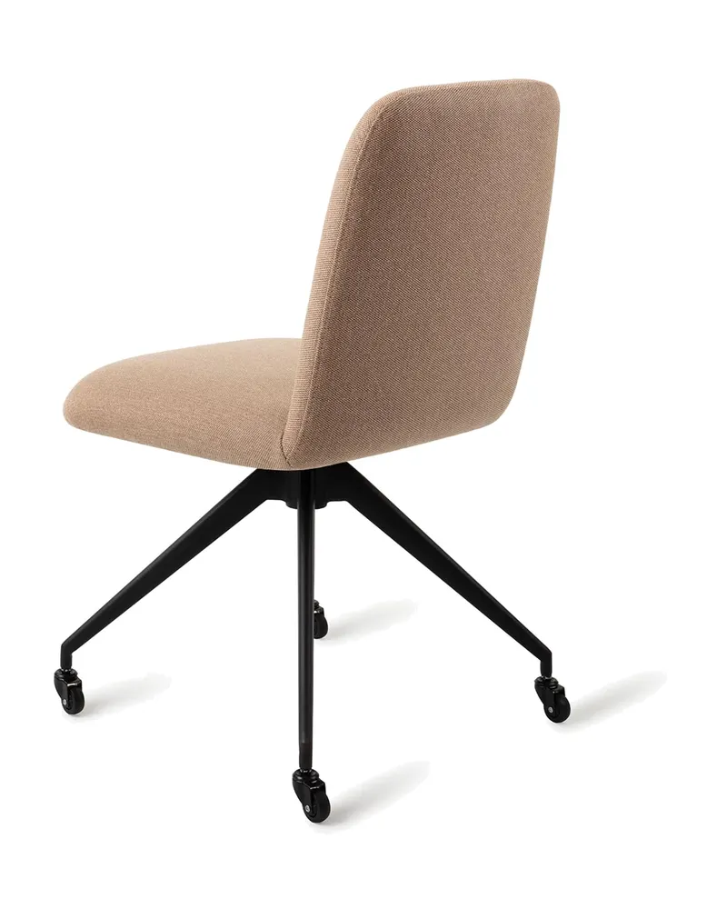 Taiwa Esszimmerstuhl von Jesper Home in Whisper Wheat, Glide, Schwarz, Ansicht 4