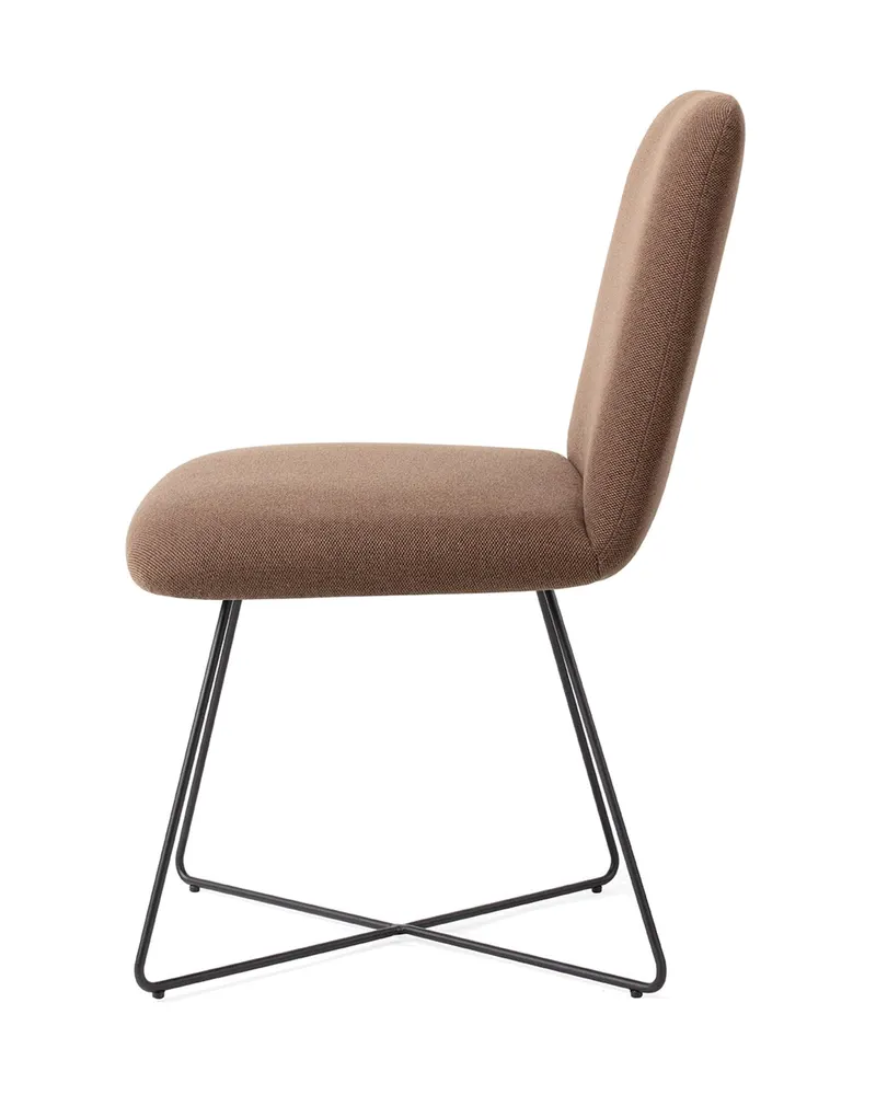Taiwa Esszimmerstuhl von Jesper Home in Rustic Rye, Cross, Schwarz, Ansicht 2