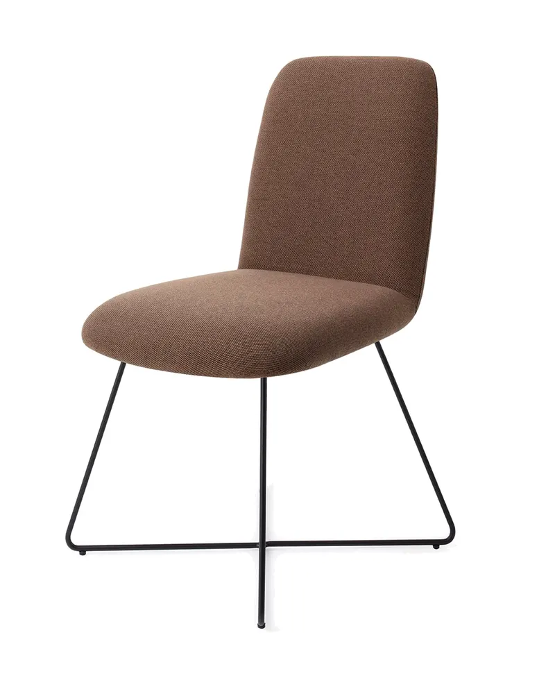 Taiwa Esszimmerstuhl von Jesper Home in Rustic Rye, Cross, Schwarz, Ansicht 3