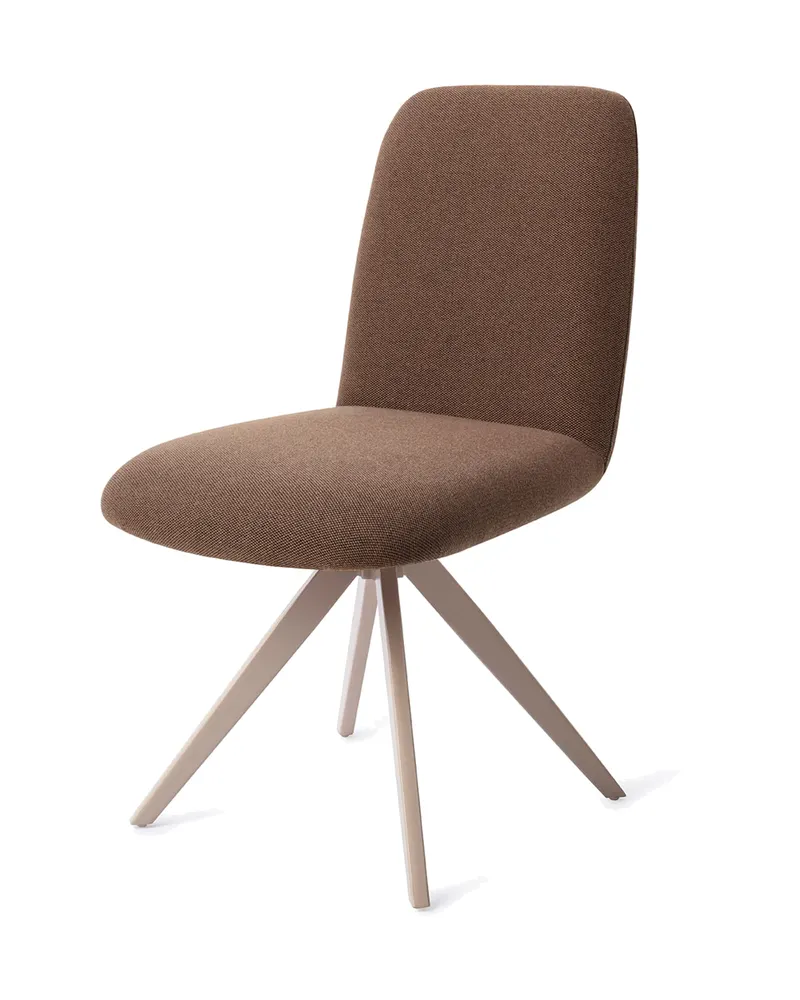 Taiwa Esszimmerstuhl von Jesper Home in Rustic Rye, Turn, Beige, Ansicht 3