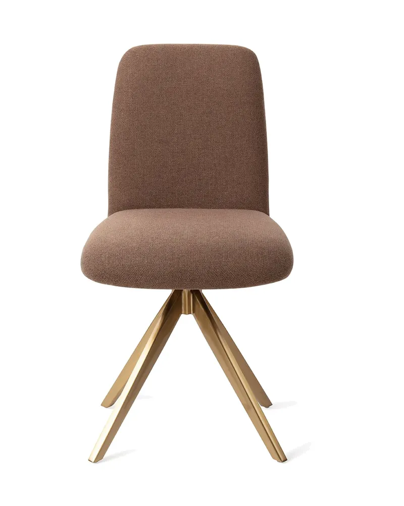 Taiwa Esszimmerstuhl von Jesper Home in Rustic Rye, Turn, Gold, Ansicht 1