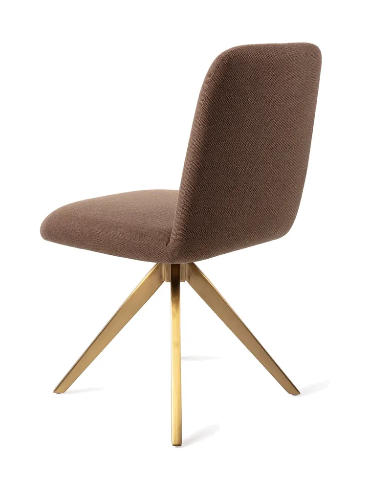 Taiwa Esszimmerstuhl von Jesper Home in Rustic Rye, Turn, Gold, Ansicht 4