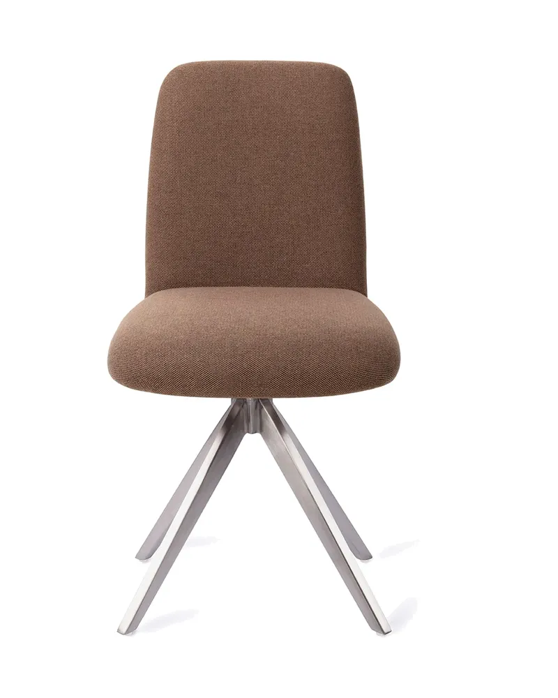 Taiwa Esszimmerstuhl von Jesper Home in Rustic Rye, Turn, Edelstahl, Ansicht 1