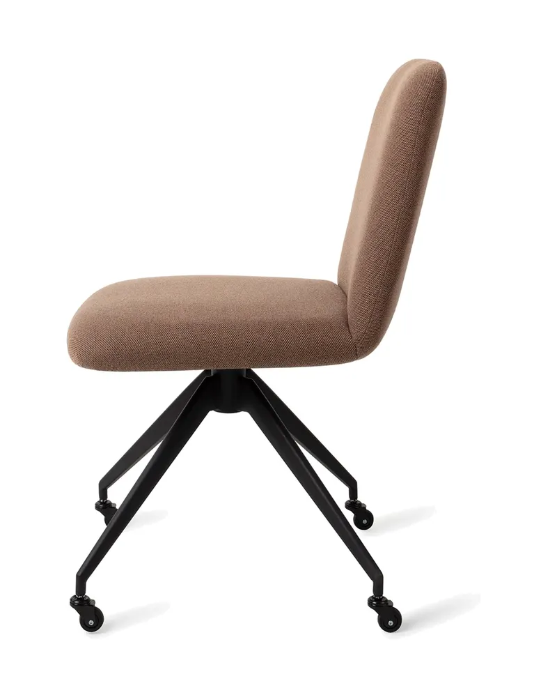 Taiwa Esszimmerstuhl von Jesper Home in Rustic Rye, Glide, Schwarz, Ansicht 2