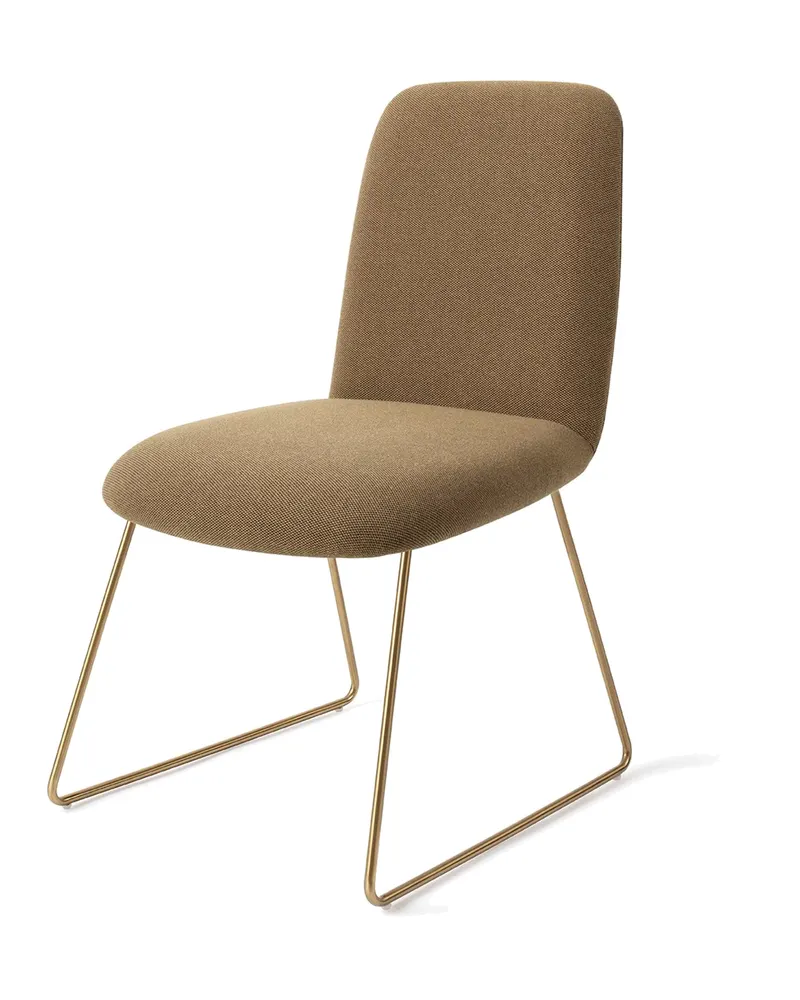 Taiwa Esszimmerstuhl von Jesper Home in Willow, Slide, Gold, Ansicht 3