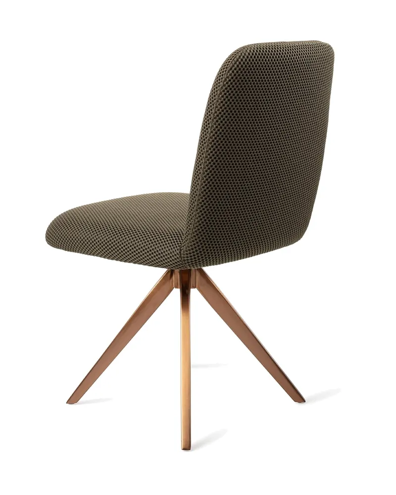 Taiwa Esszimmerstuhl von Jesper Home in Jungle Jewel, Turn, Roségold, Ansicht 4