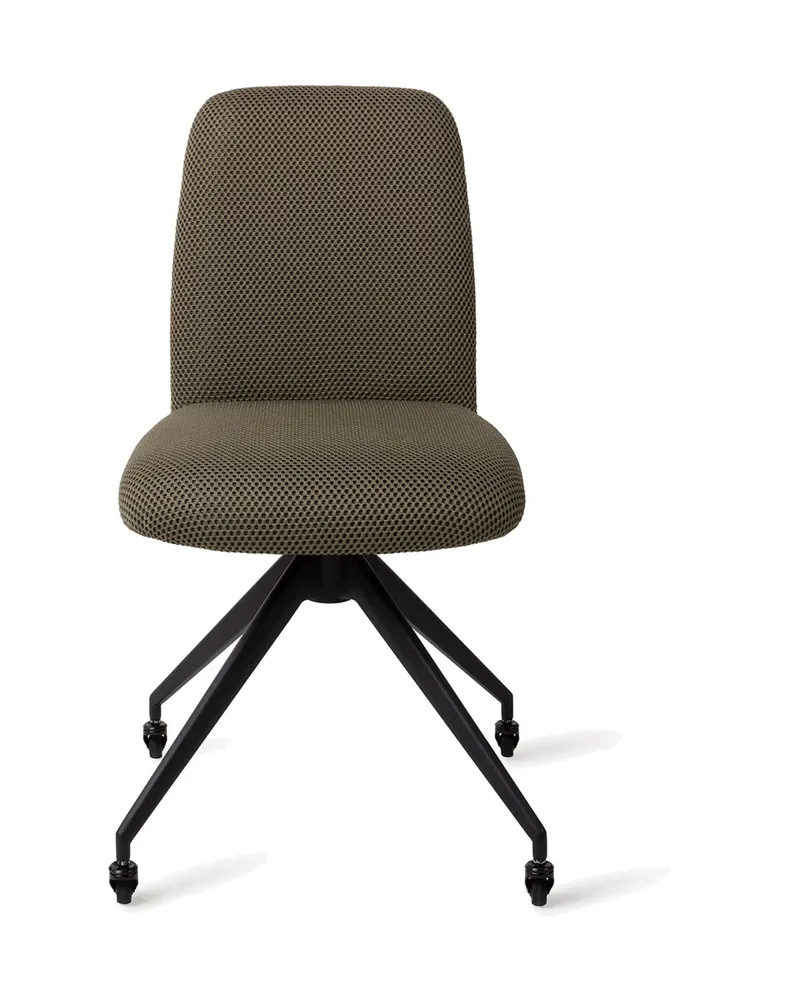 Taiwa Esszimmerstuhl von Jesper Home in Jungle Jewel, Glide, Schwarz, Ansicht 1