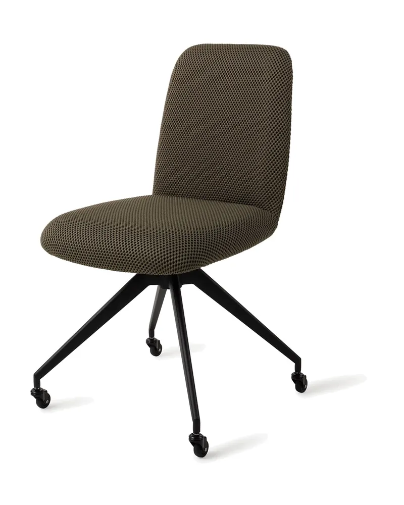 Taiwa Esszimmerstuhl von Jesper Home in Jungle Jewel, Glide, Schwarz, Ansicht 3
