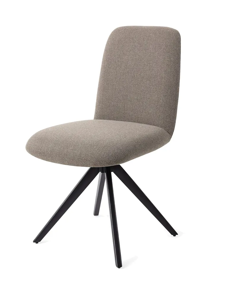 Taiwa Esszimmerstuhl von Jesper Home in Foggy Fusion, Turn, Schwarz, Ansicht 3