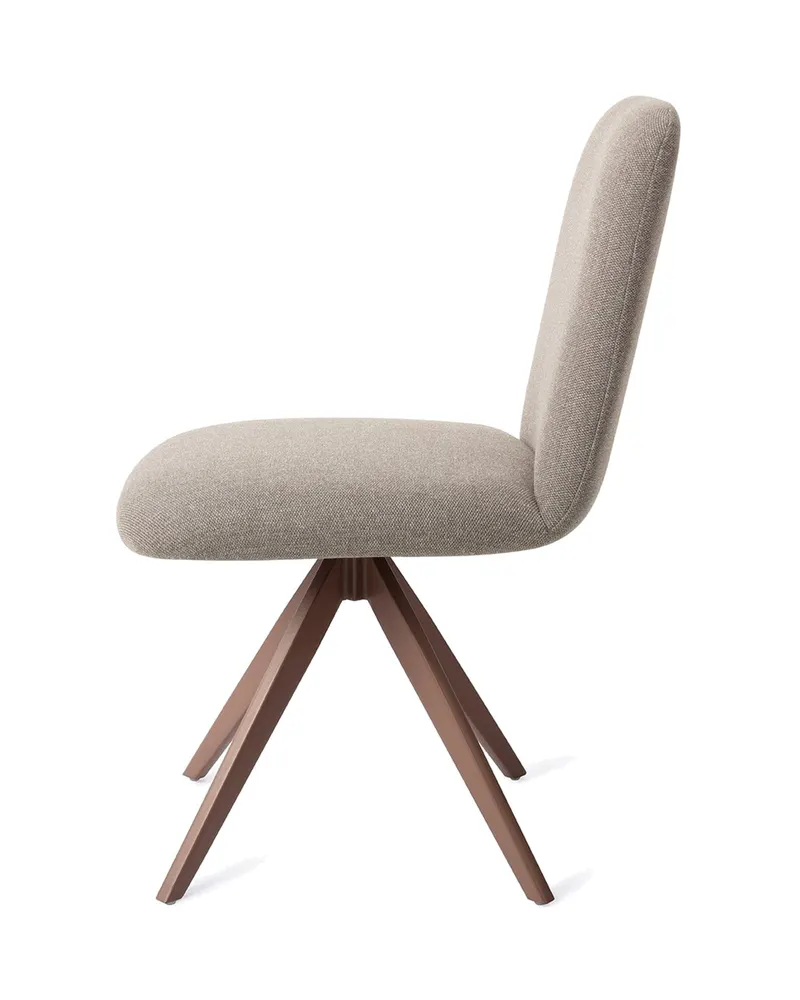 Taiwa Esszimmerstuhl von Jesper Home in Foggy Fusion, Turn, Braun, Ansicht 2