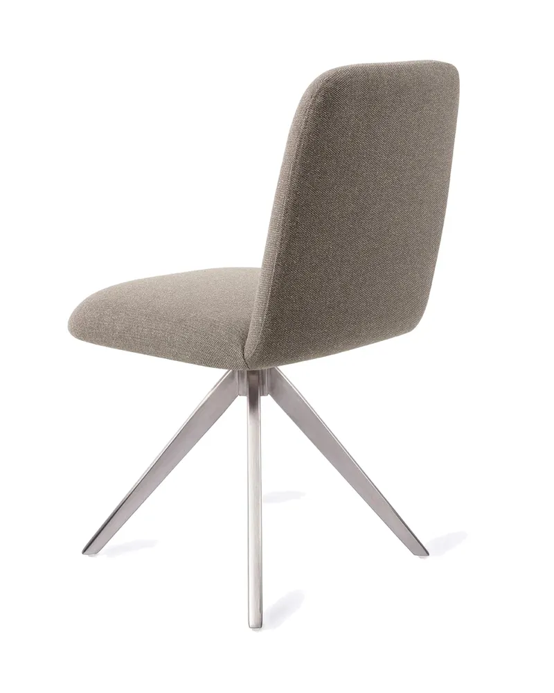 Taiwa Esszimmerstuhl von Jesper Home in Foggy Fusion, Turn, Edelstahl, Ansicht 4