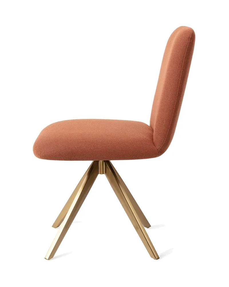 Taiwa Esszimmerstuhl von Jesper Home in Hearth Harmony, Turn, Gold, Ansicht 2